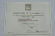 Load image into Gallery viewer, Garden Angel by Trisha Romance – Limited Edition Signed & Numbered Print (5544/15000) w/ COA – 30" x 32.5" Framed Fine Art