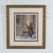 Load image into Gallery viewer, Generous Heart by Trisha Romance – Limited Edition Signed & Numbered Print (664/10,000) – 25.5" x 29" Framed Christmas Art