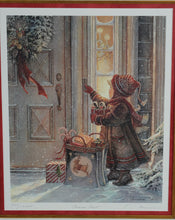 Load image into Gallery viewer, Generous Heart by Trisha Romance – Limited Edition Signed & Numbered Print (664/10,000) – 25.5" x 29" Framed Christmas Art