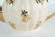 Load image into Gallery viewer, Gilt Floral Crackle Glaze Teapot by Gibsons England