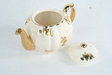 Load image into Gallery viewer, Gilt Floral Crackle Glaze Teapot by Gibsons England