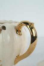 Load image into Gallery viewer, Gilt Floral Crackle Glaze Teapot by Gibsons England