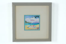 Load image into Gallery viewer, Girl & Teddy Beach Blanket - Caribbean - Lorna Griggs