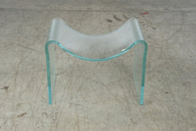 Load image into Gallery viewer, Laurel Fyfe 1980s Glass Wave Stool Sculptural Slumped Glass Postmodern