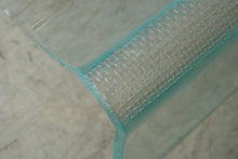 Load image into Gallery viewer, Laurel Fyfe 1980s Glass Wave Stool Sculptural Slumped Glass Postmodern