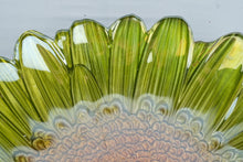 Load image into Gallery viewer, Sunflower Art Glass Serving Bowl Decorative Centerpiece Platter 15 Inch