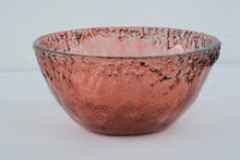 Load image into Gallery viewer, Pink Textured Art Glass Bowl 12 Inch Large Centerpiece Decorative Serving Bowl