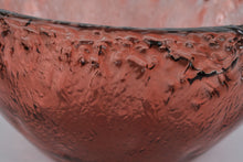 Load image into Gallery viewer, Pink Textured Art Glass Bowl 12 Inch Large Centerpiece Decorative Serving Bowl