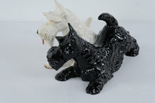 Load image into Gallery viewer, Goebel Scotty Dog Figurine Pair Black White Porcelain West Highland Terrier 14 Inch