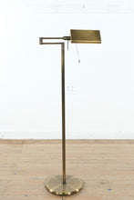 Load image into Gallery viewer, Adjustable Brass Pharmacy Floor Lamp 52 Inch Swing Arm Reading Light