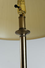 Load image into Gallery viewer, Antique Brass Finish Floor Lamp with Pleated Shade Traditional Reading Light