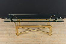 Load image into Gallery viewer, Gold Hollywood Regency Coffee Table