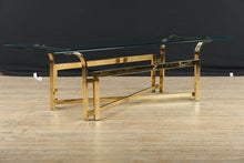 Load image into Gallery viewer, Gold Hollywood Regency Coffee Table