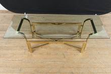 Load image into Gallery viewer, Gold Hollywood Regency Coffee Table