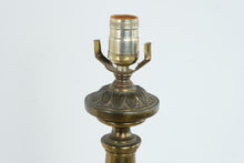 Load image into Gallery viewer, Vintage Brass Table Lamp Ornate Floral Traditional Hollywood Regency
