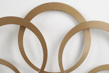 Load image into Gallery viewer, Gold Metal Circles - Wall Art - 24" x 24"