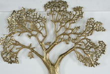 Load image into Gallery viewer, Gold Tone Metal Tree of Life Wall Sculpture 20x16 Organic Branch Decor