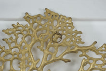 Load image into Gallery viewer, Gold Tone Metal Tree of Life Wall Sculpture 20x16 Organic Branch Decor