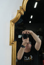 Load image into Gallery viewer, Hollywood Regency Gold Gilt Wall Mirror Shell Crest 24 x 42