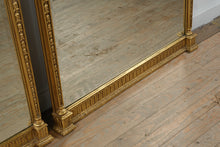 Load image into Gallery viewer, Pair of Decorative Arts Inc Gilt Arched Windowpane Wall Mirrors
