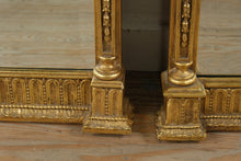 Load image into Gallery viewer, Pair of Decorative Arts Inc Gilt Arched Windowpane Wall Mirrors