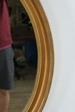 Load image into Gallery viewer, Gold Oval Wall Mirror – 26" x 32"