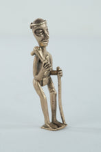 Load image into Gallery viewer, African Brass Tribal Figurine - 4" Tall