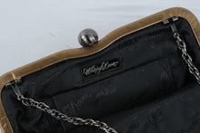 Load image into Gallery viewer, Whiting and Davis Gold Mesh Evening Bag Ruched Clutch Chain Purse 9 by 6