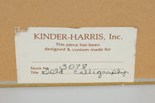 Load image into Gallery viewer, Set of 2 Framed Japanese Calligraphy Prints – “Love” & “Sincerity” – Gold Leaf Background, Elegant Black Frames