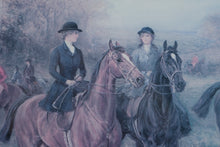 Load image into Gallery viewer, “Going for Cover” by Heywood Hardy – Framed Fox Hunting Print (30" x 40")