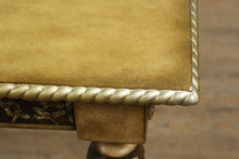 Load image into Gallery viewer, Regency-Inspired Carved Console Table with Gold Accents