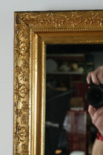 Load image into Gallery viewer, Golden Flowers Fashion Plate Mirror - 24" x 35"