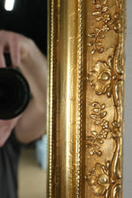 Load image into Gallery viewer, Golden Flowers Fashion Plate Mirror - 24" x 35"