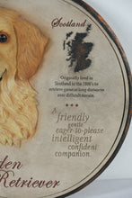 Load image into Gallery viewer, Golden Retriever 3D Wall Plaque – 11" Round Sculpted Dog Breed Art Sign, Scotland Origin Tribute