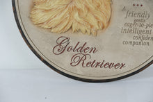 Load image into Gallery viewer, Golden Retriever 3D Wall Plaque – 11" Round Sculpted Dog Breed Art Sign, Scotland Origin Tribute