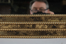 Load image into Gallery viewer, Large Gold Framed Wall Mirror Beaded Frame Patina 36x46