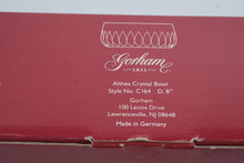 Load image into Gallery viewer, Gorham Althea C164 Full Lead Crystal Serving Bowl 8 Inch Germany Original Box