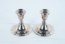 Load image into Gallery viewer, Gorham EP YC3000 Silver Plate Candlesticks Pair Classic Taper Candle Holders