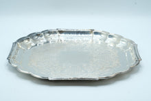 Load image into Gallery viewer, Gorham Heritage YH28 Silverplate 13 Inch Scalloped Serving Tray