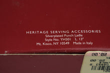Load image into Gallery viewer, Gorham Heritage YH501 Silverplate Punch Ladle 13 Inch Italy Original Box