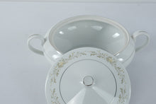 Load image into Gallery viewer, Grace Fine China Rhapsody Japan 58 Piece Dinnerware Set Floral Platinum Trim