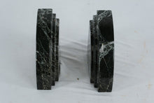 Load image into Gallery viewer, Polished Black Marble Bookends – Duke Health Sector Management (HSM) Engraved Set