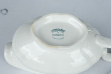 Load image into Gallery viewer, Johnson Brothers White Gravy Boat and Underplate Made in England Scalloped