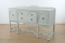 Load image into Gallery viewer, Painted Jacobean Style Buffet Sideboard with Cabinet Doors and Drawers