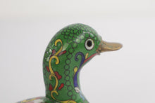 Load image into Gallery viewer, Chinese Antique Cloisonne Enameled Lidded Duck Box - #1