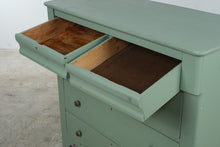 Load image into Gallery viewer, American Empire Style Sage Green Painted Wood Chest of Drawers