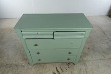 Load image into Gallery viewer, American Empire Style Sage Green Painted Wood Chest of Drawers