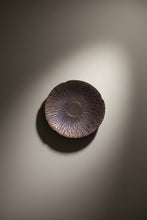 Load image into Gallery viewer, Jim Kemp Signed Studio Pottery Textured Wall Plate Purple Black Ceramic Charger 10 Inch