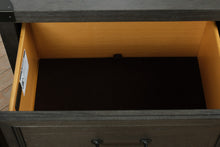 Load image into Gallery viewer, Vickery Creek Weathered Gray 2 Drawer Nightstands with Antique Pewter Hardware Pair