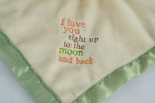 Load image into Gallery viewer, “Guess How Much I Love You” Bunny Security Blanket Lovey, 13.5" Square